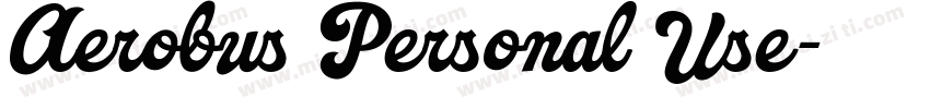Aerobus Personal Use字体转换